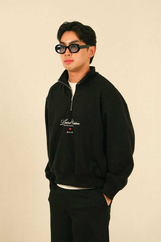 L.S.C. HALF ZIP SWEATER