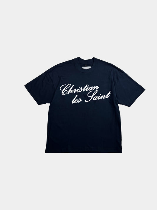 L.S.C. CURSIVE CREW NECK TSHIRT