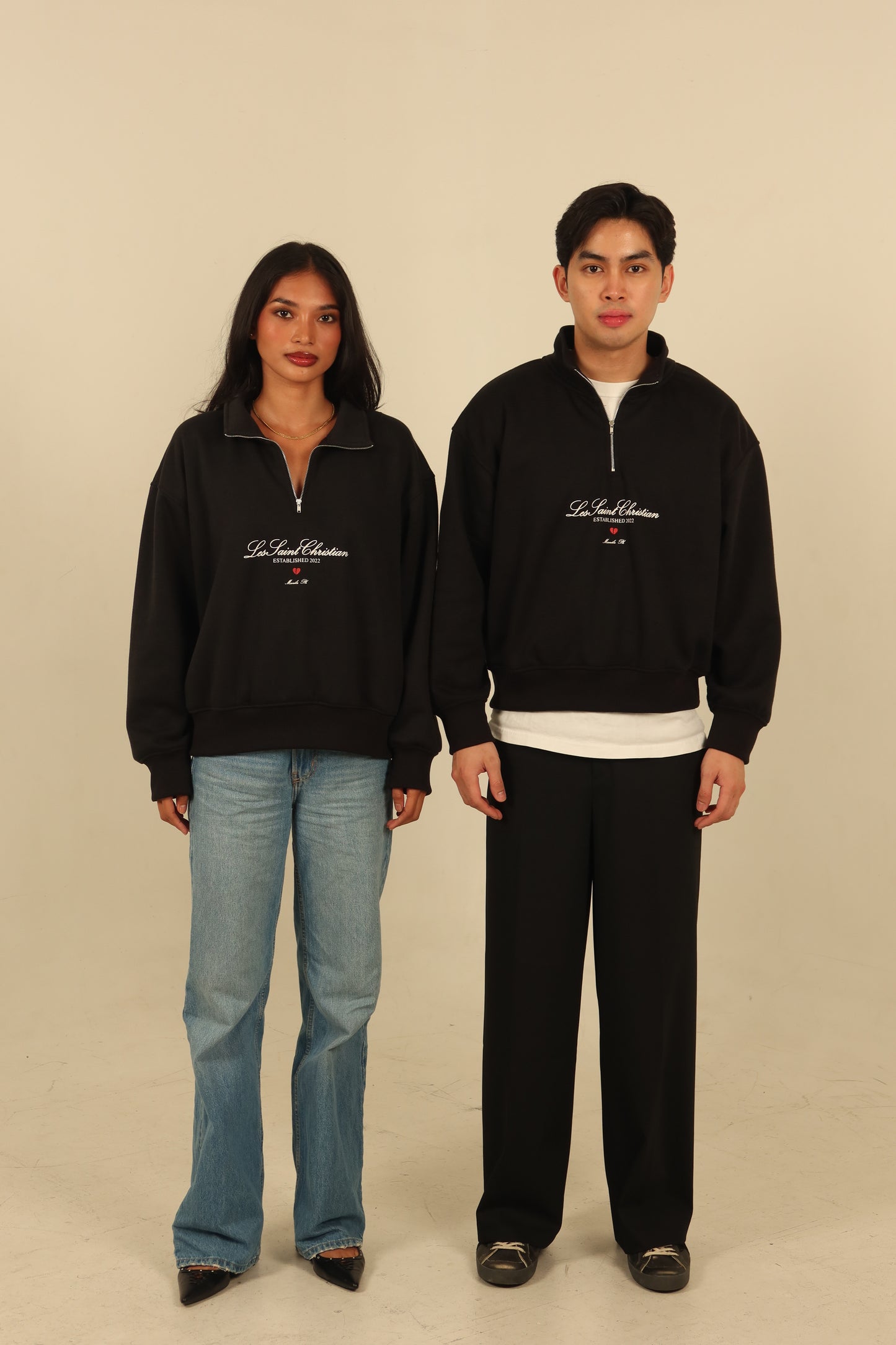 L.S.C. HALF ZIP SWEATER