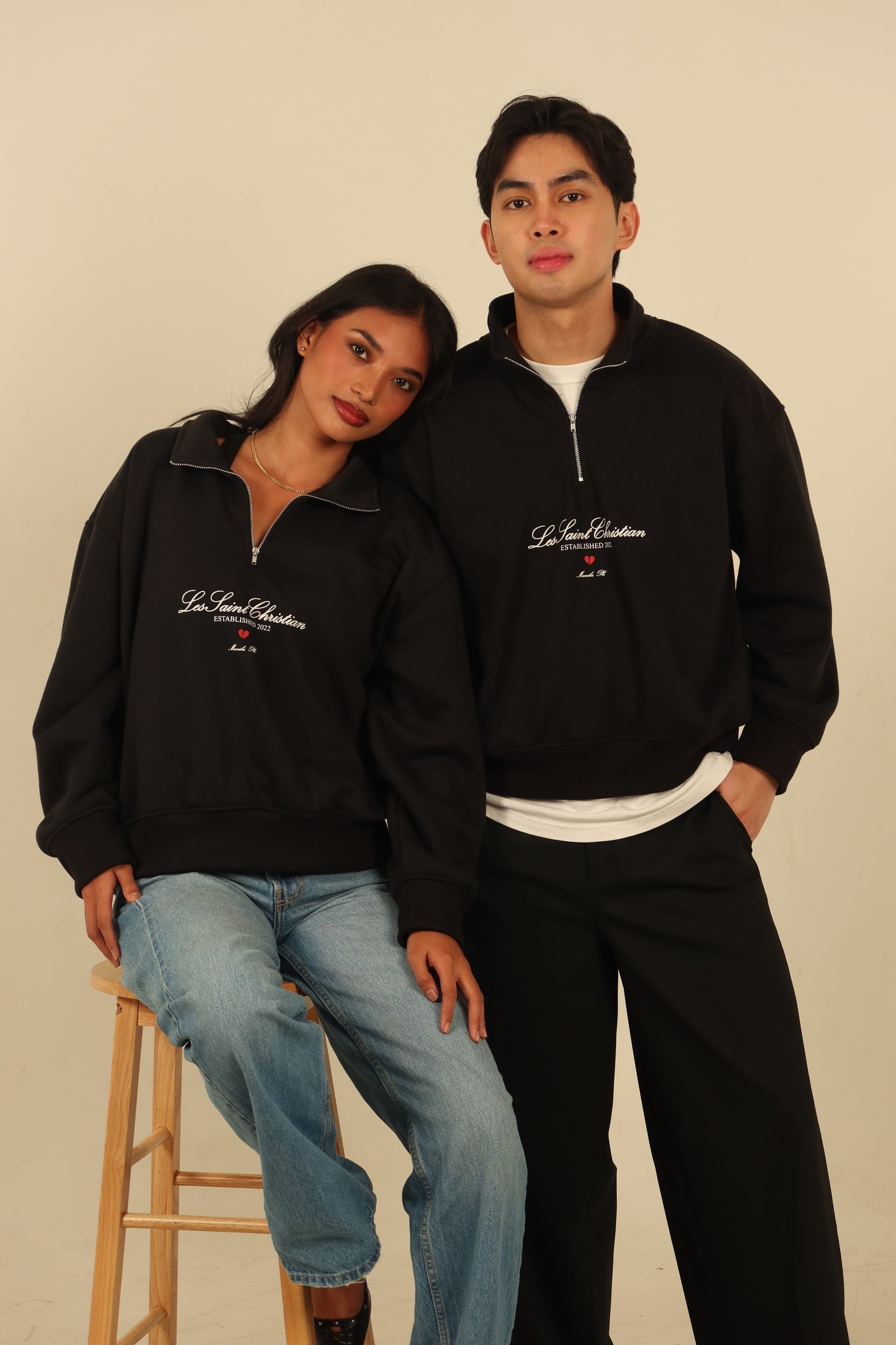 L.S.C. HALF ZIP SWEATER